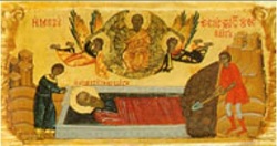 Icon of the repose of St. John the Theologian